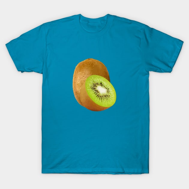 Abstract Minimalist Art of Kiwifruit or Kiwi T-Shirt by Insightly Designs